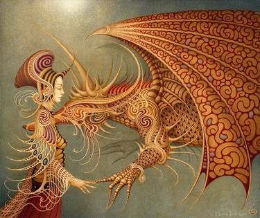 Original Fantasy Painting by Boris Indrikov