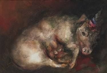 Original Figurative Animal Paintings by Marina SaMont