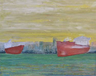 Original Surrealism Seascape Painting by J R Thacker