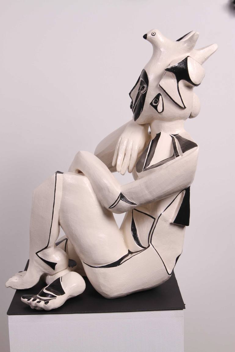 Original Cubism Body Sculpture by Annick Ibsen