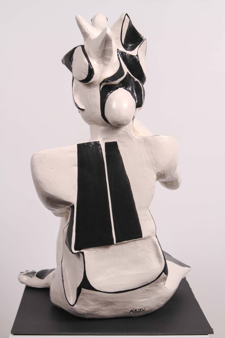 Original Cubism Body Sculpture by Annick Ibsen