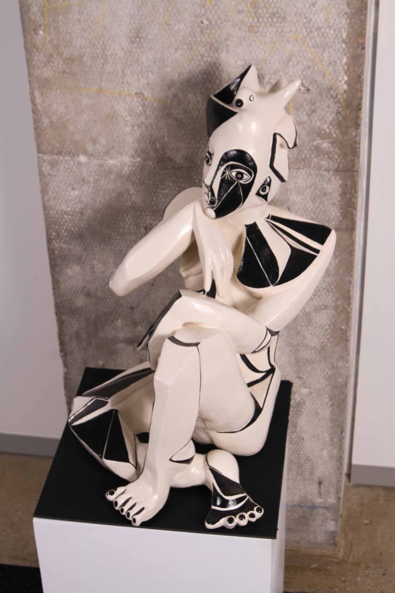 Original Cubism Body Sculpture by Annick Ibsen