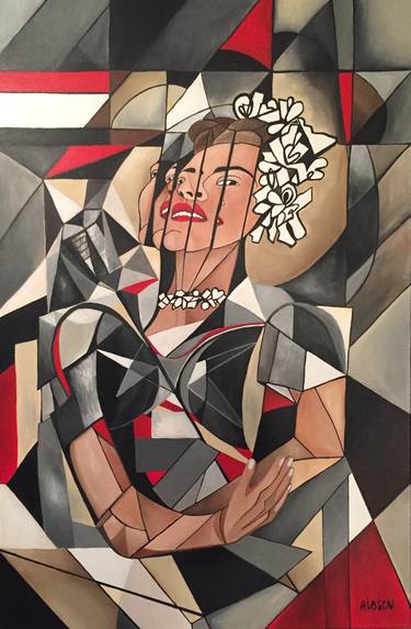Original Cubism Celebrity Paintings by Annick Ibsen