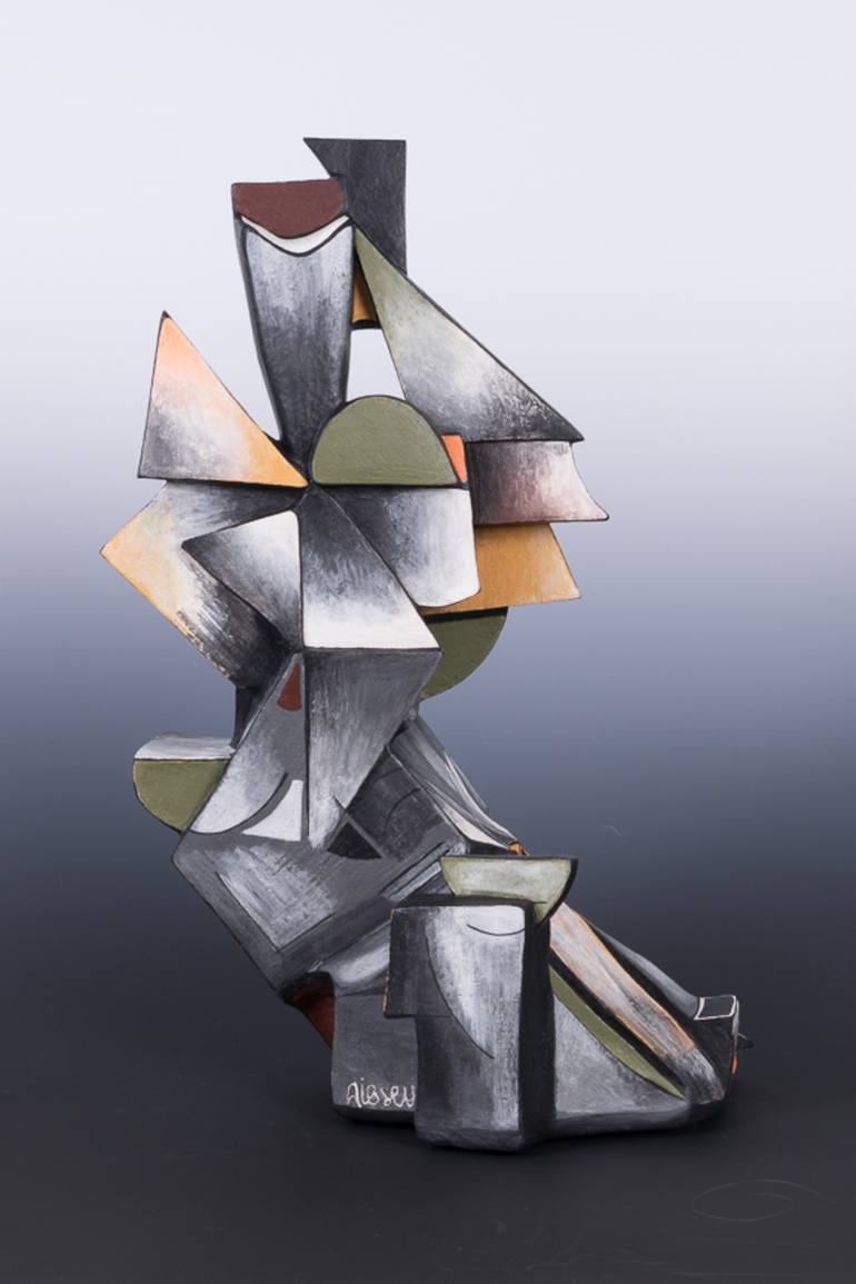 Original Cubism Body Sculpture by Annick Ibsen