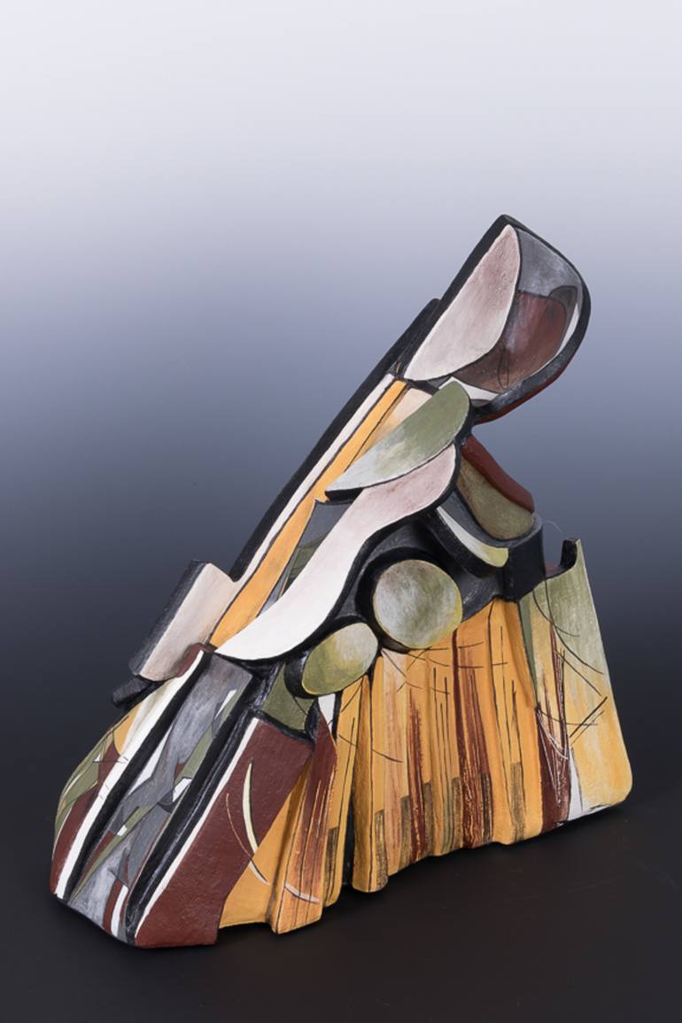 Original Cubism Abstract Sculpture by Annick Ibsen