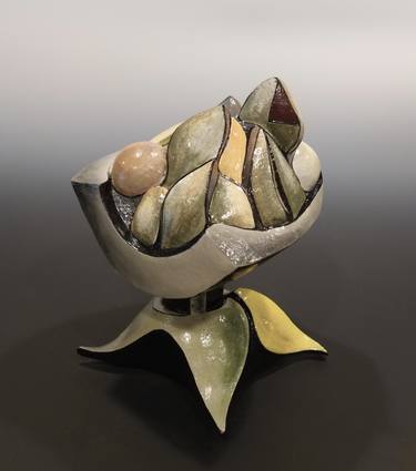 Original Cubism Still Life Sculpture by Annick Ibsen