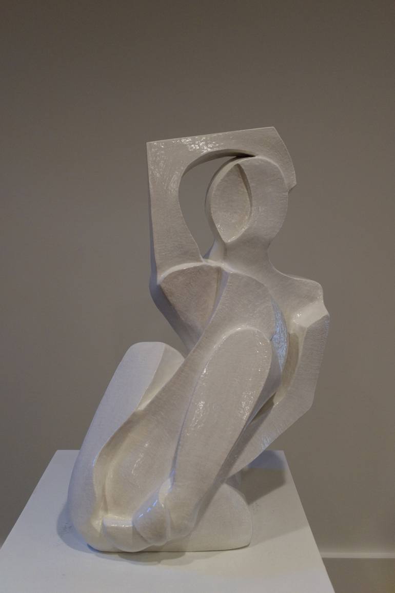 Original Figurative Nude Sculpture by Annick Ibsen