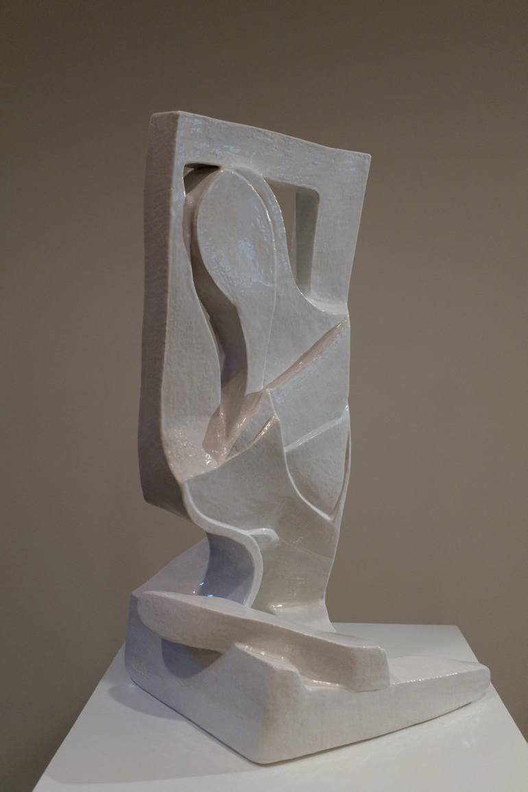 Original Cubism Nude Sculpture by Annick Ibsen