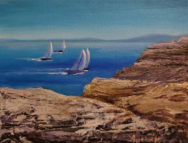 Original Realism Seascape Paintings by Ageliki Alexandridou