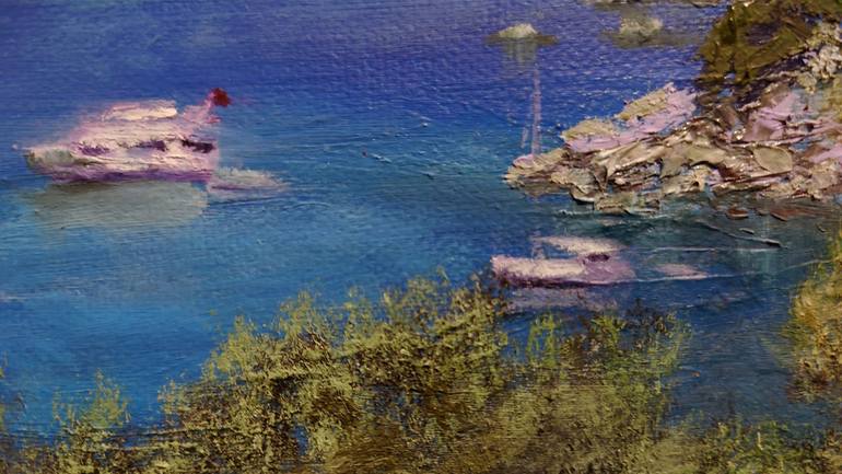 Original Impressionism Seascape Painting by Ageliki Alexandridou