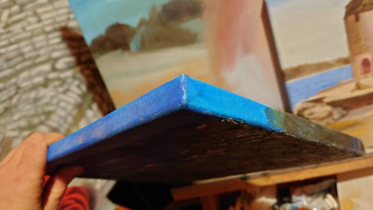 Original Impressionism Seascape Painting by Ageliki Alexandridou