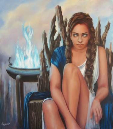 Original Figurative Fantasy Paintings by Ageliki Alexandridou