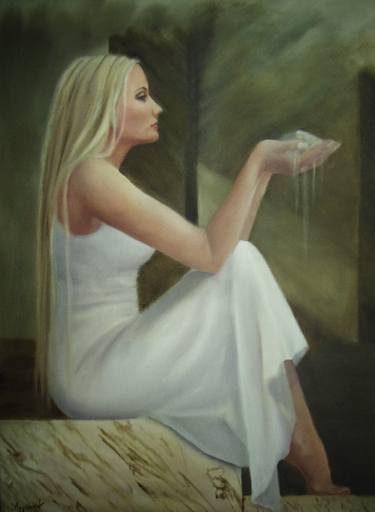 Print of Figurative Time Paintings by Ageliki Alexandridou
