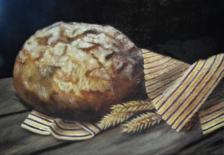 our daily bread Painting by Ageliki Alexandridou Saatchi Art