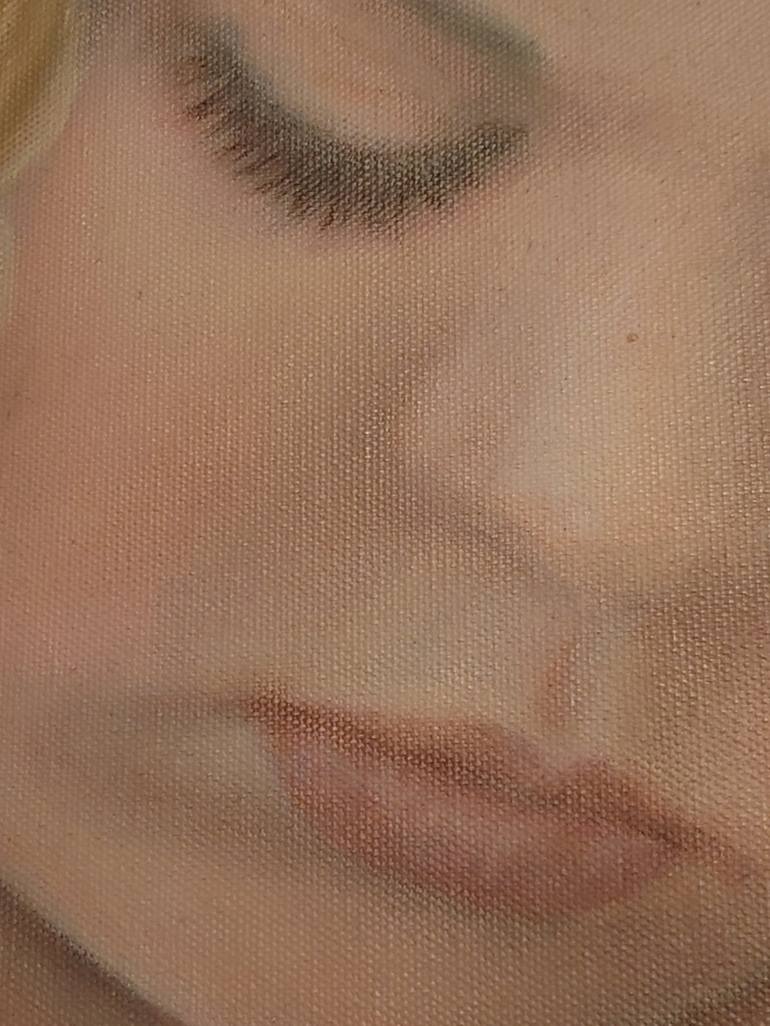 Original Realism Children Painting by Ageliki Alexandridou
