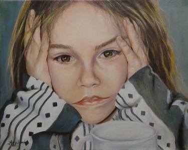 Original Realism Children Paintings by Ageliki Alexandridou