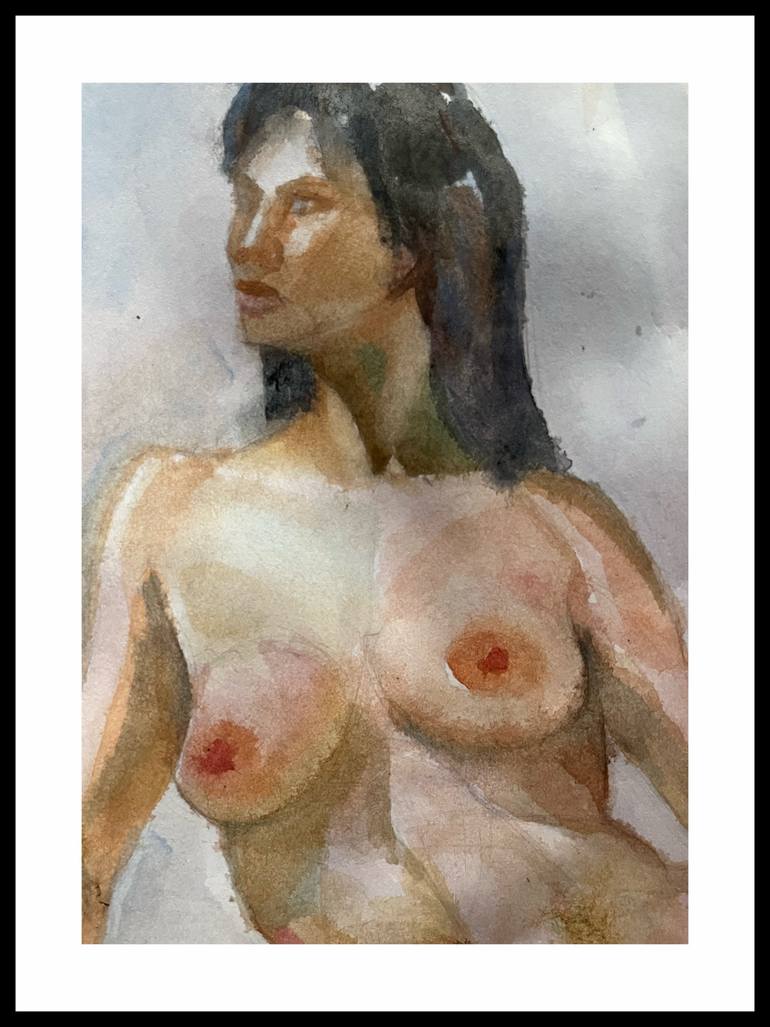 Original Contemporary Erotic Painting by Roman Sergienko