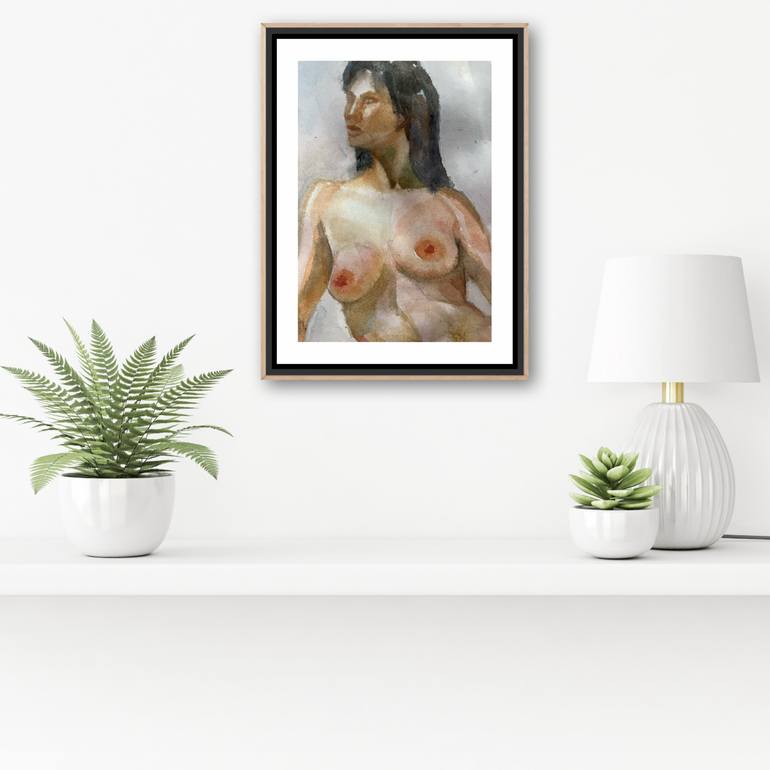 Original Contemporary Erotic Painting by Roman Sergienko