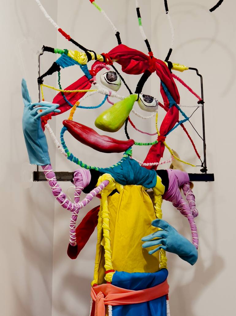 Original Figurative Humor Sculpture by Inez Andrucyk