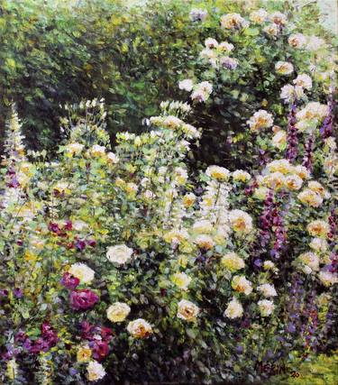 Original Fine Art Garden Paintings by Danko Merin