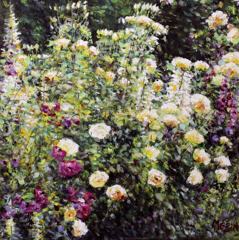 Original Fine Art Garden Painting by Danko Merin