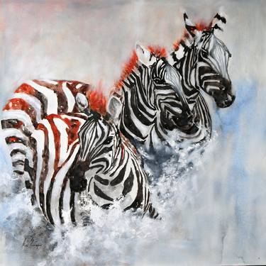 ** Visions Of Africa - Zebras Migrating ** thumb
