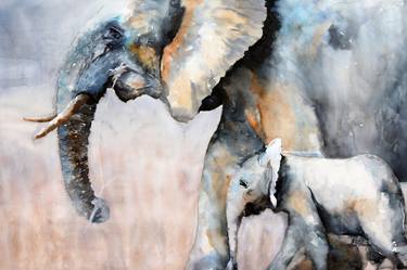 Print of Impressionism Animal Paintings by Arie Swanepoel