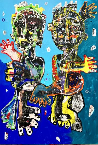 Original Expressionism Men Paintings by Christian Dugardeyn