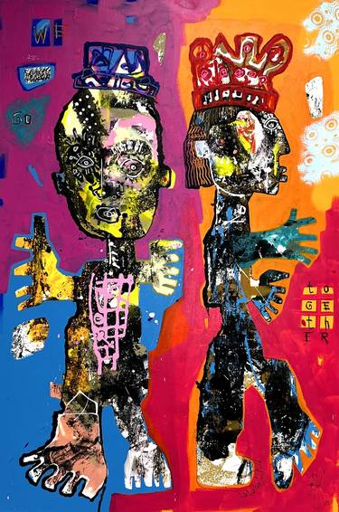 Original Expressionism Men Paintings by Christian Dugardeyn