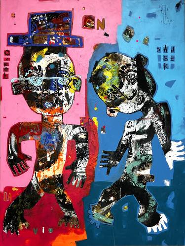 Original Expressionism Men Paintings by Christian Dugardeyn