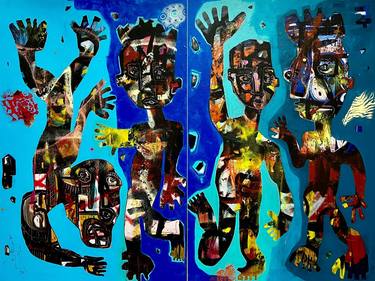Original Expressionism Men Paintings by Christian Dugardeyn