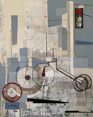 Original Abstract Transportation Paintings by Alicia Savio