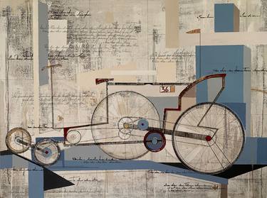 Original Abstract Transportation Paintings by Alicia Savio