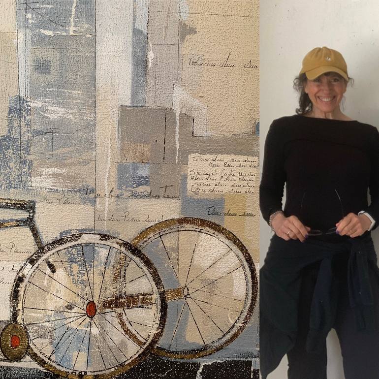Original Abstract Transportation Painting by Alicia Savio