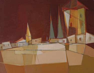 Print of Abstract Architecture Paintings by Alicia Savio