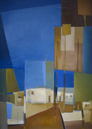 Print of Cubism Architecture Paintings by Alicia Savio