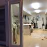 Contemporary latin-american artist Alicia Savio showing her art studio