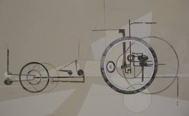 Original Surrealism Bicycle Paintings by Alicia Savio