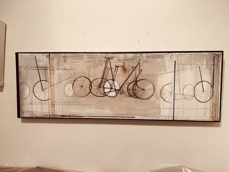 Original Bicycle Painting by Alicia Savio