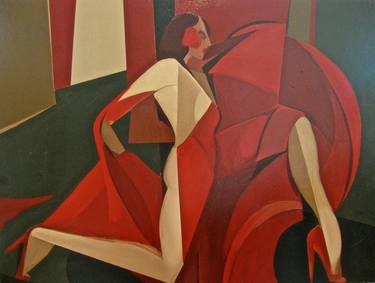 Original Abstract Women Paintings by Alicia Savio