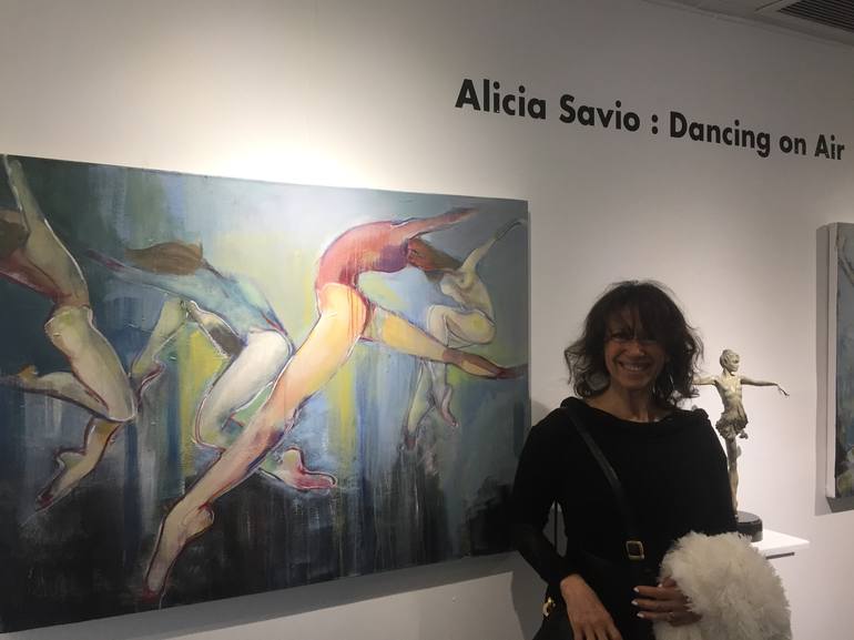 Original Figurative Abstract Painting by Alicia Savio