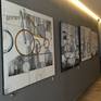 Contemporary latin-american artist Alicia Savio showing her original art painting at Santa Monica gallery