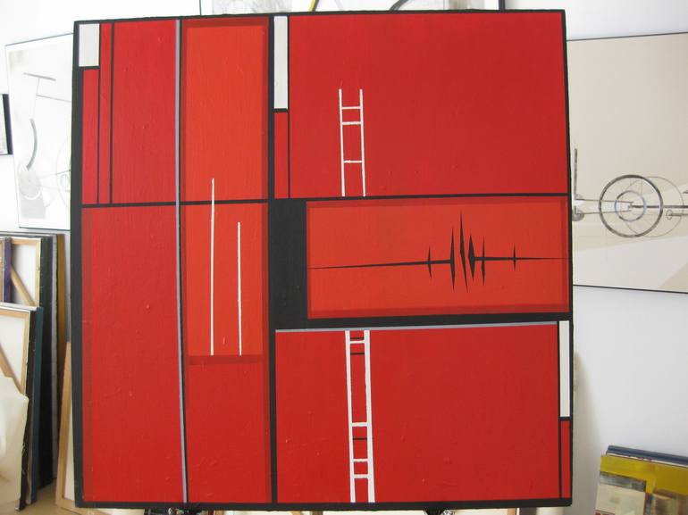 Original Conceptual Abstract Painting by Alicia Savio