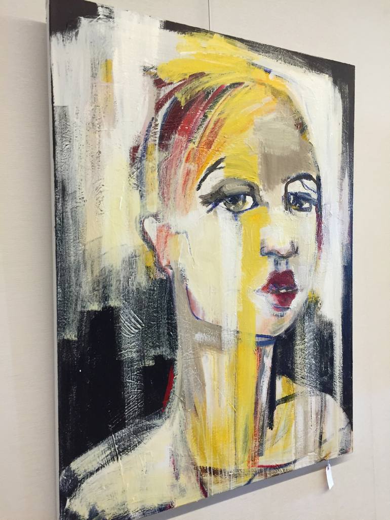 Original Abstract Women Painting by Alicia Savio