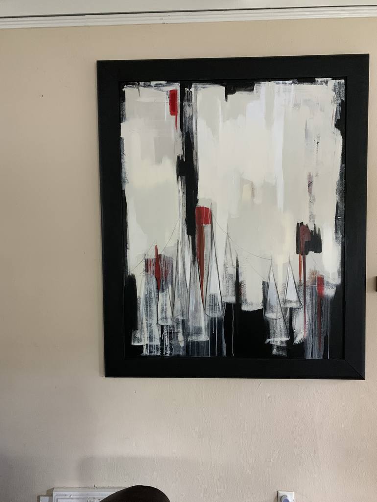 Original Fine Art Abstract Painting by Alicia Savio