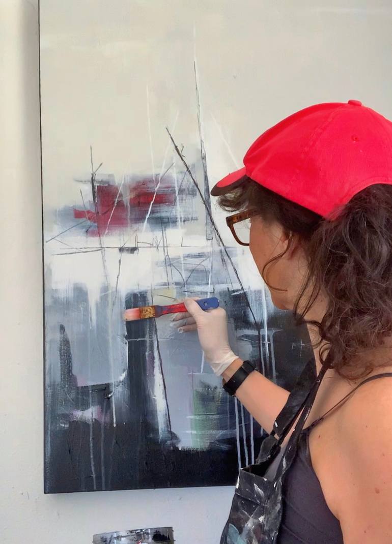 Original Conceptual Abstract Painting by Alicia Savio