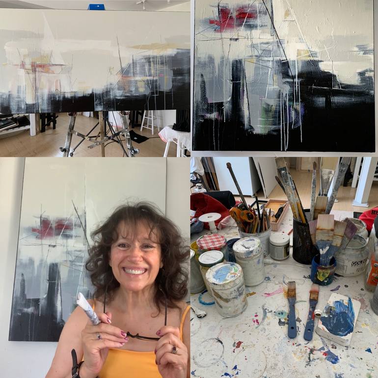 Original Conceptual Abstract Painting by Alicia Savio