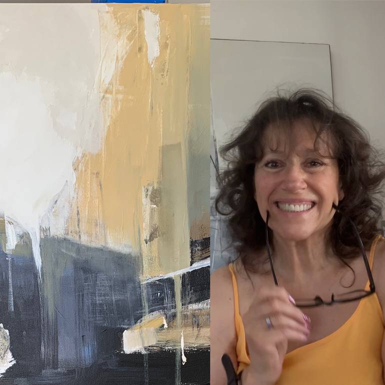 Original Fine Art Abstract Painting by Alicia Savio