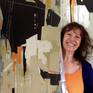 Contemporary Lartin American Artist Alicia Savio in her Art Studio