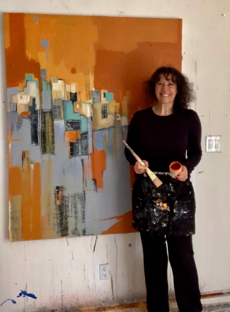 Original Conceptual Abstract Painting by Alicia Savio